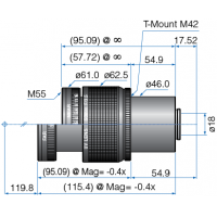 50.53mm F3.5-16 UV Quartz Lens